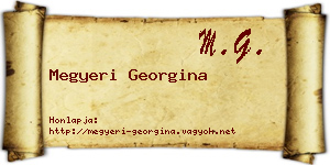 Megyeri Georgina névjegykártya